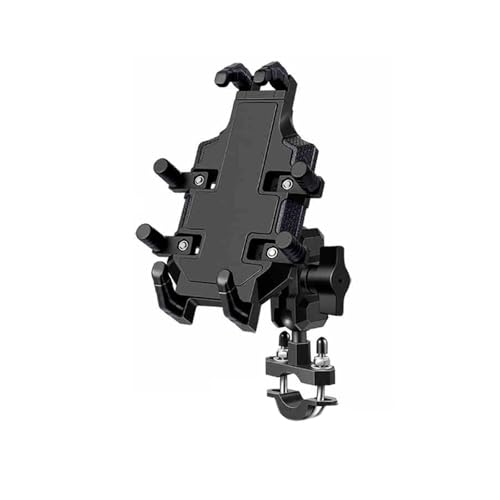 DIALFA Soporte para Teléfono Moto para Moto Guzzi California Touring/Audace 1400, 360° Rotación Anti Vibración y Cierre, Ajustables y Estables Compatible con Teléfonos de 4,7' a 7,2',A Handlebar
