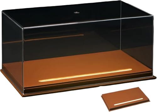 DancJulieLED付き収納ケース ミニカー展示 アクリルケース LED 1/24スケール 模型 ショーケース USBライト付き 車模型 フィギュア 完成品 防塵 オシャレ 透明 アクリルボックス 一体型 レザーベース 模型収納 フィギュア収納 展示ス