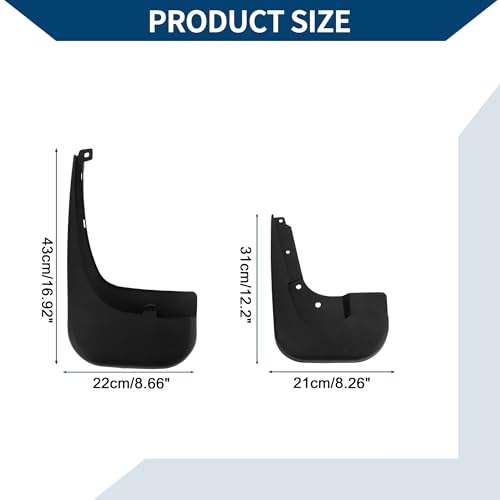 Image of Mud Flaps Splash Guards W /Mount Accessories for Mercedes-Benz V Class(Sports Extended Edition) 2021-2023 Front and Rear Mud Guards 1 Set