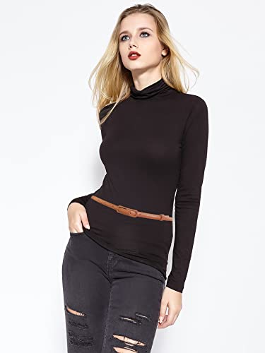 Women's Skinny Genuine Leather Belt with Buckle for Dresses Jeans2