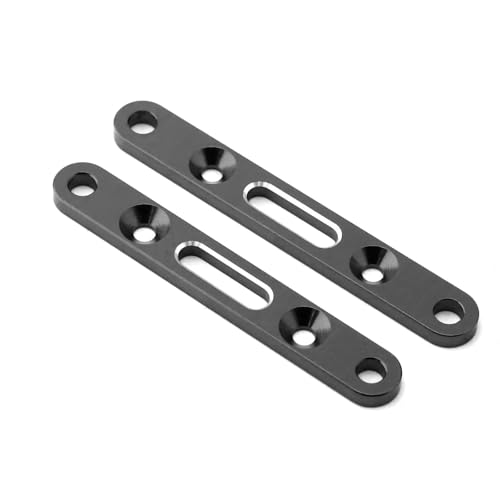 Supports suspension Arrma 1/8 Mojave 4S avant arrière en métal gris