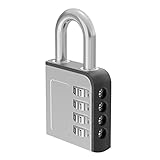 🔒 Un candado para cada aplicación: Tamaño: 8*4.7*1.8cm, cuerpo compacto pero fuerte seguridad, perfecto para uso en interiores y exteriores. Este candado de código numérico es ideal para propósitos simples, como casilleros escolares, casilleros de gimnasio, candados para maletas, candados para gabinetes, cercas y cajas de herramientas.