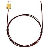 Digi-Sense Type-K, FEP-Insulated Probe, Coated Junct, Mini-Connector, Ungrounded, 10ft 24 -Gauge