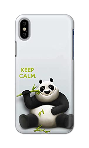 Image of PRINTFIDAA� Printed Hard Back Cover Case for Apple iPhone X | iPhone 10 | iPhone Xs | iPhone 10s Back Cover (Cartoon Panda) -2808