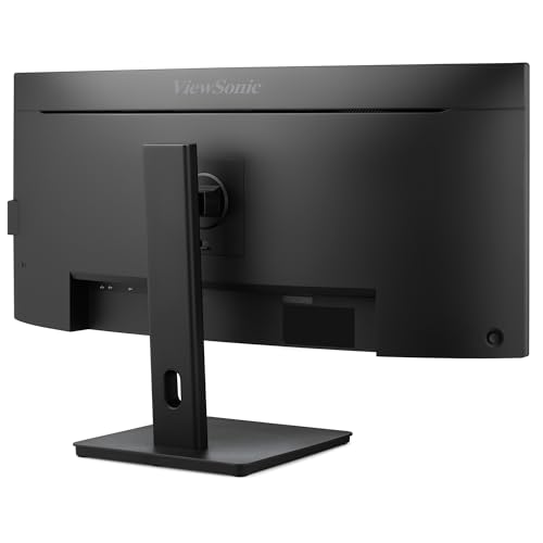 Image of ViewSonic VG3409C 34 Inch 1440p Ultrawide Monitor, Curved VA Display with 120Hz for Smooth Home and Office Productivity, Advanced Ergonomics, 96W USB-C, RJ45, HDMI, and DisplayPort Inputs