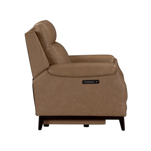 Sillón Plegable Cuero Sintético Beige miniatura 3