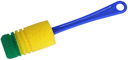 Fackelmann 41621 Brosse à Vaisselle de Thermos Plastique Bleu/Jaune/Vert 31 x 5,5 x 5,5 cm