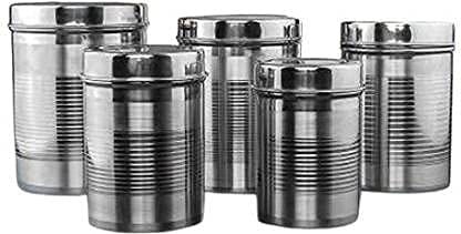 Buy stainless steel container set, pack of 5, 1.5 kg To 200 Ml