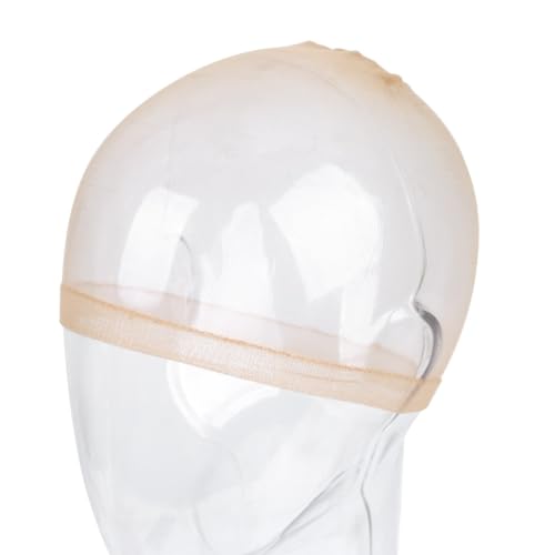 Kit 2 Touca Wig Cap Para Peruca Wig Tamanho Único (Bege), Touca Para Proteção de Cabelo para Perucas