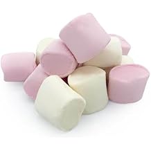 Huge Bulk bag of 1kg Pink and White Marshmallows - Vegan - Gluten Free - Palm Oil Free - Vegetarian - Perfect for Kids Parties Events Sharing Mallows Valentine's Day Easter