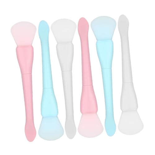 Healeved 6Piezas Aplicadores De Facial De Silicona Para Barro Herramientas Para Aplicar y Retirar Faciales Colores