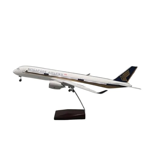 Avión modelo A350 a escala 1:142 miniatura coleccionable fundido a presión con lámpara LED