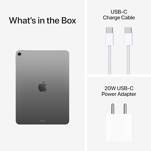 Image of Apple iPad Air 27.59 cm (11″) (M4): Liquid Retina Display, 128 GB, 12MP Front /Back Camera, Wi-Fi 7 with Apple N1, Touch ID, All-Day Battery Life - Space Gray