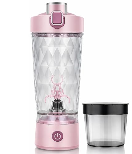 Image of DIAMOND X Mixer Grinder (Made with Tritan), 7500 RPM, IPX5 Waterproof, Type-C Cable, Portable Mixer Cup with STORAGE BOX, Mixer Electric (Pastel Rosette)