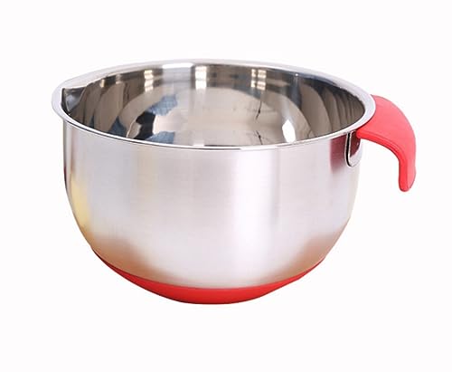 Tazón de acero inoxidable con base antideslizante y asa, 3L miniatura 1