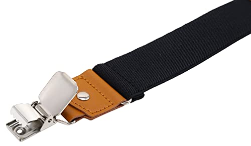 Image of Suspenders for Men Y Back Adjustable Elastic with Strong Clips 47 Inches