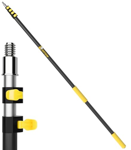 4.8-30ft Heavy-Duty Extension Pole - Maximum 36ft Reach for Large Commercial Buildings - Premium Aluminum Construction - Professional Grade Multi-Purpose Tool