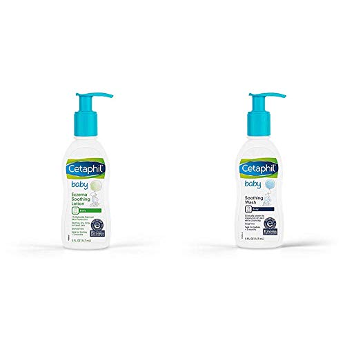 Image of Cetaphil Baby Eczema Soothing Lotion and Baby Soothing Wash