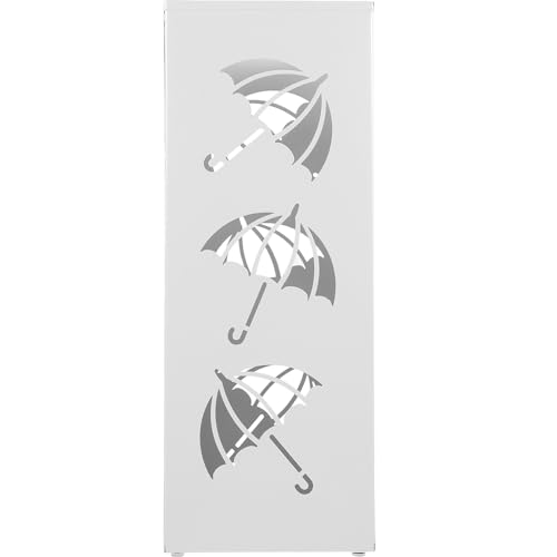 Porte-parapluie en fer blanc seau antirouille pour sols secs