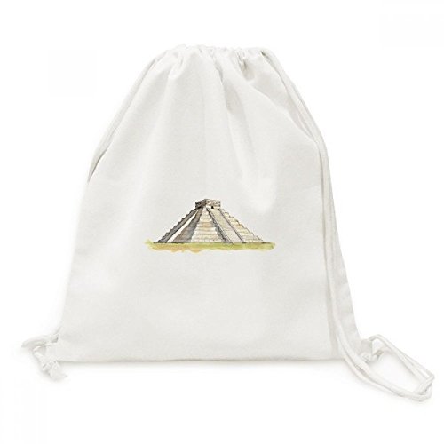 Sac à dos cordon Toile Drawstring Backpack voyage motif El Castillo