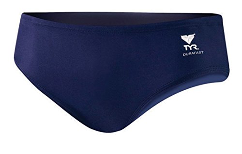 TYR Sport Boys' Solid Racer Swim Suit,Navy,24