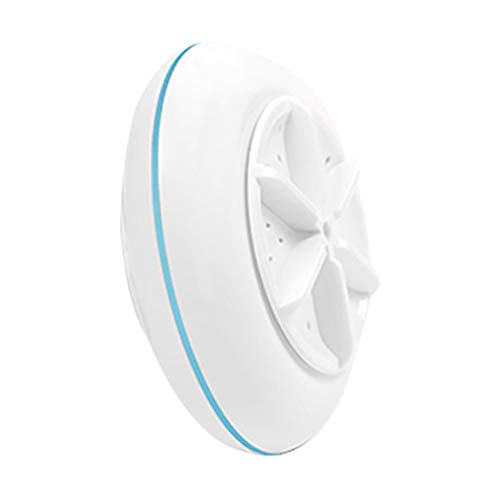 Mini Lavadora Turbo de ultrasonido doméstico, Lavadora Turbo de ultrasonido, para Camping, dormitorios, Viaje de Negocios, Viaje a casa (Blue)