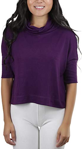 Image of ToBeInStyle Women's Classic Knit Fold Over Turtleneck Pullover