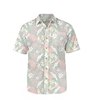 Tipsy Elves Blue Talk Birdie Hawaiian Shirts for Men - Casual Beach & Summer Party Shirts for Men - Stretch Fabric with Modern Fit - Fun Design for Parties & Vacation - Medium