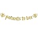 WeBenison Parents to Bee Banner/Baby Shower Bee Banner/Mommy Daddy to Bee Party Decoration Supplies/Gold Glitter