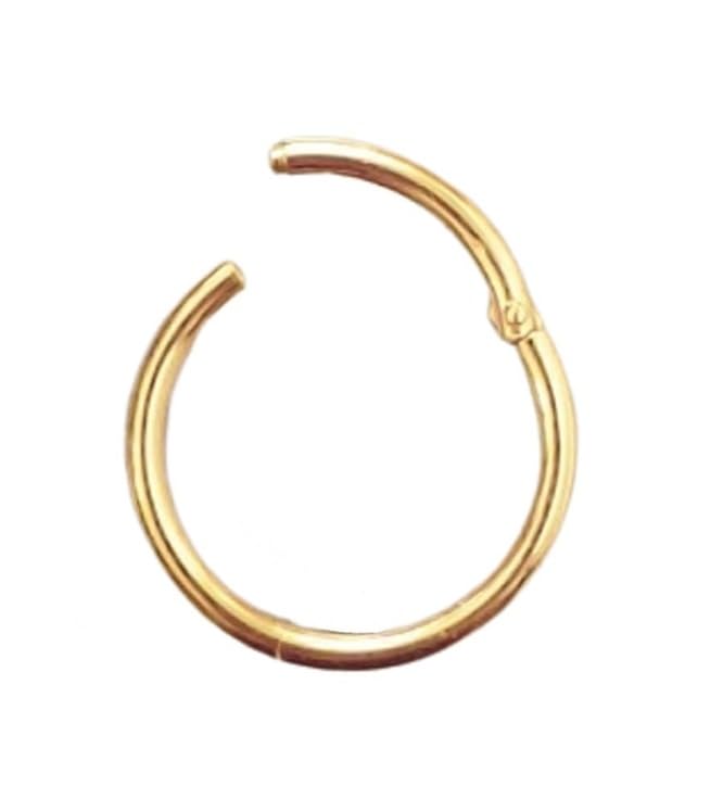 Ringe I Clicker I Piercing Nasenring Ohrring I 1,0 x 8 mm I 585 Massiv Gelbgold I Echtheit des Artikels - wie beschrieben - wird hiermit garantiert I 46011-8 I
