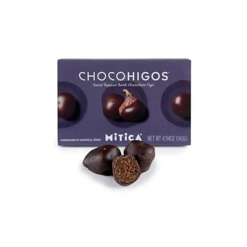 ChocoHigos - Hand-dipped Dark Chocolate Figs - 1 container, 4.9 oz