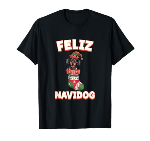 Feliz Navidog - Calzino natalizio per cani Maglietta
