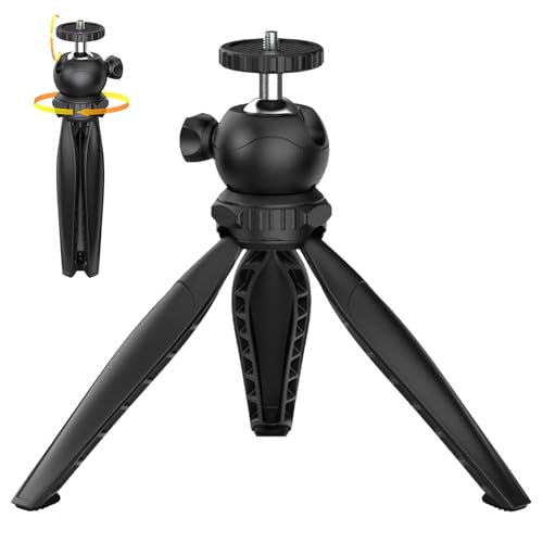 Trípode flexible para teléfono | Trípode portátil extensible para teléfono | Palos de selfie ajustables para vlogging, grabación, estudio, viajes, senderismo, coche