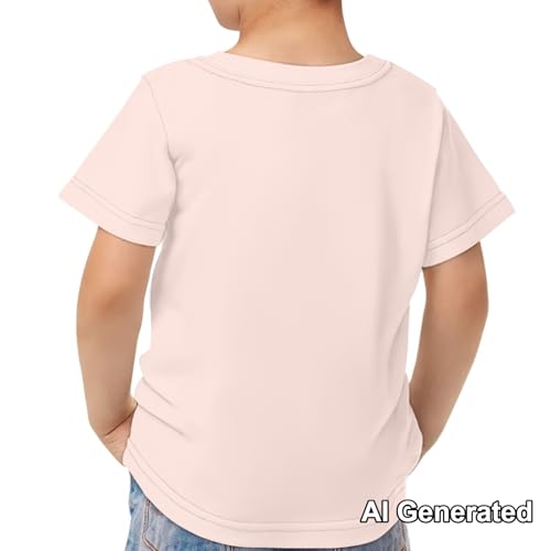 Image of Xhuibop Kids Tshirts Girls Boys 3-16 Years Summer Clothes for Teens Loose Fitting Tops