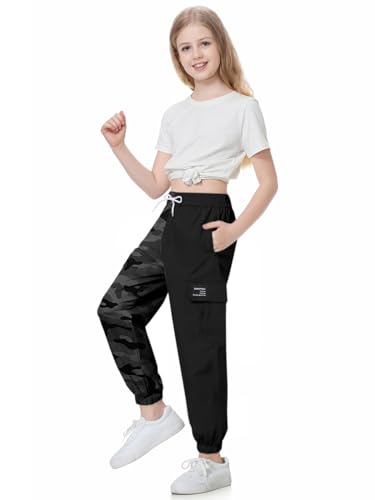 Image of SANGTREE Girls & Womens Drawstring Cargo Jogger Pants,3 Years - Women 3XL