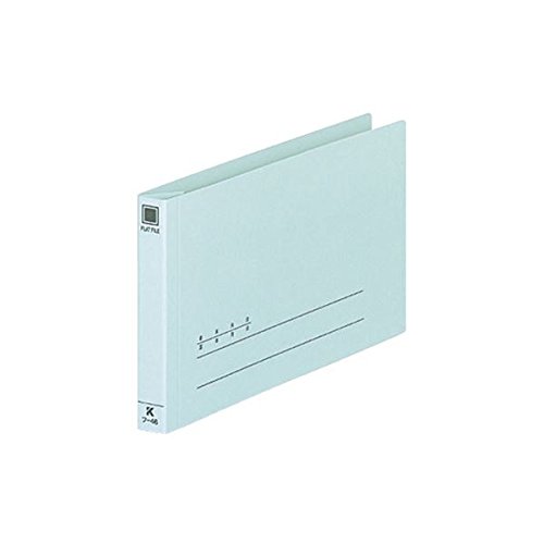 コクヨ 伝票用フラットファイル 振替伝票サイズ 2穴 150枚収容 背幅18mm 青 フ-46 1セット(10冊) (×5セット)