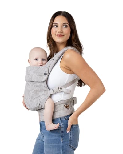 Image of Mabē Monarch Ergonomic Baby Carrier - Premium Cotton Soft Structured Infant Carrier with Hip Healthy Design, 3 Carry Positions for Newborn to Toddler (7-35lbs) (Ashland Camo)
