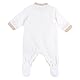 Chicco Unisex Baby Jumpsuit aus Chenille mit Frontöffnung Bottone, Weiß (5)0m, 0 Monate