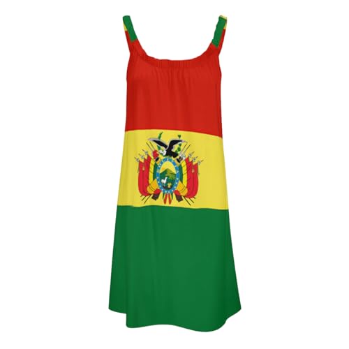 Beach Skirt for Women Bolivia Bolivian Flag Dress Sleeveless Sexy Sling Skirt Fashion Sunshine Casual Wear Shoulder Strap Skirts 9XL