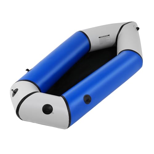 Oryxearth Inflatable Packraft Kayak for Adults, 6.9FT Lightweight TPU Canoe (210D), Portable 1-Person Watercraft for Kayaking, Fishing, Camping, Compact Design, Blue