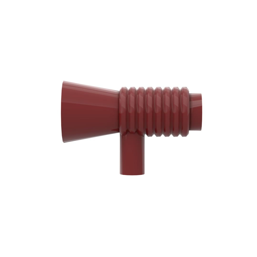 GDS-90006 Compatible with LEGO Bricks 4349 Props Horn Gun, Dark Red, 10 PCS