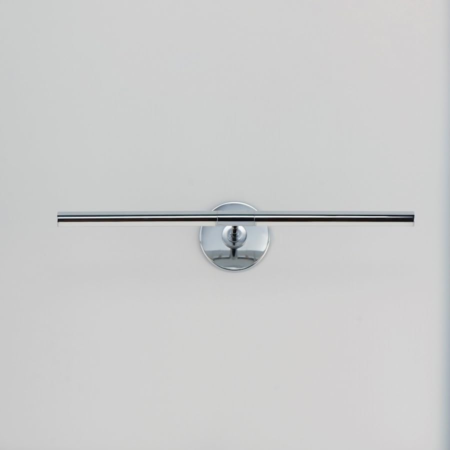 ET2 Lighting Dorian 4.5 Inch Polished Chrome LED Wall Sconce | 24 Inch Adjustable Directional Picture Light | Modern Rotating Tube Wall Light for Artwork, Vanity, or Accent Lighting | E21353-PC