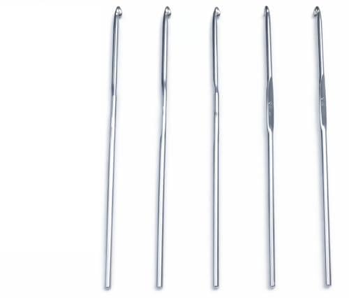 Kirosiya Crochet Hooks Set Sizes 9 10 11 12 Premium Aluminum Knitting Needles for Wool Yarn Cotton Thread Crafting Beginners Professionals Smooth Grip Long Length Durable Stitching Tool Pack-image-40
