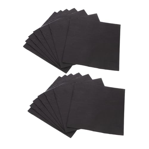 Serviettes en papier noires double épaisseur douces et résistantes pour banquet chic
