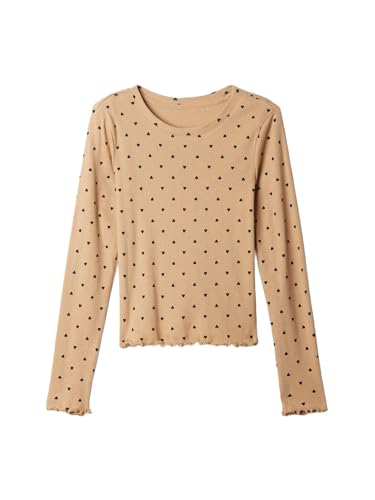 Image of Gap Girls' Long Sleeve Ribbed Tee