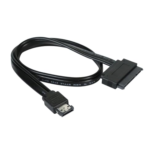 Cable de datos ESATA a SATA 22 Pin de 50 cm 5V miniatura 2