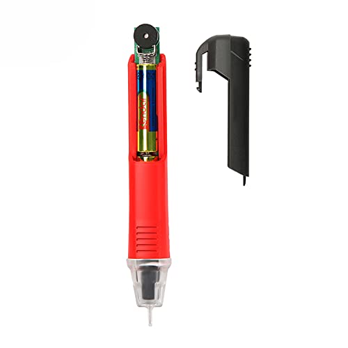 Image of Test Pencil, UT12D AC Voltage Detectors High Sensitivity Non-Contact Test Pencil AC /24V~1000V Electricity Detect Pen with LCD Display LED Flashlight