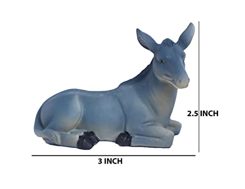 Image of KariGhar 7 pcs (6 inch )Animals Set for Christmas Nativity Scene /Crib Set Decoration & Various Other Decoration & Gifting. A0071,Multicolor