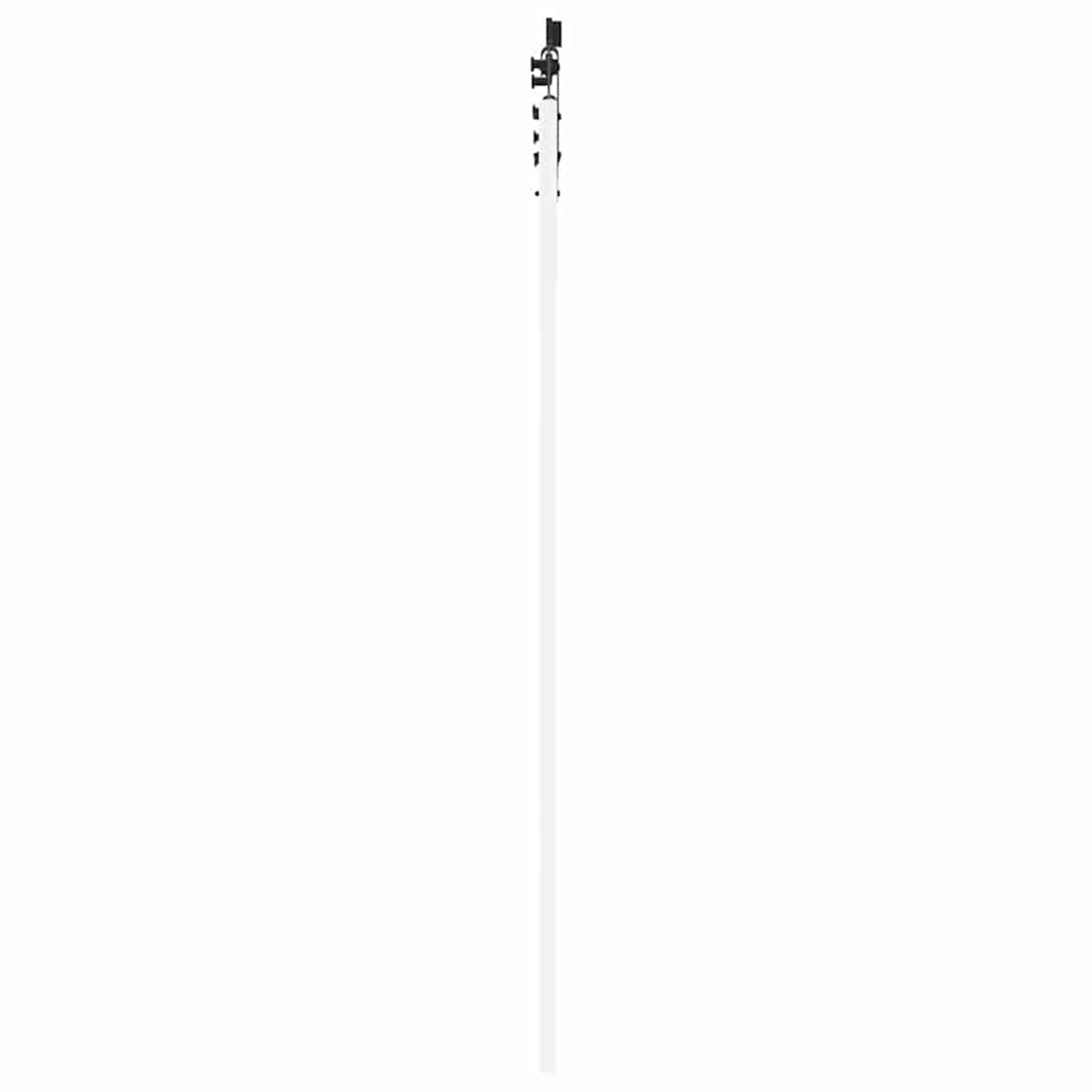 Drzwi przesuwne ORKDAL białe 83 x 211 cm z litego drewna sosnowego ze szkłem – w zestawie szyna i materiały montażowe, do nowoczesnej aranżacji wnętrz