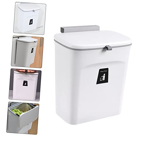Tapa para caneca de basura de cocina blanca SOLUSTRE miniatura 7